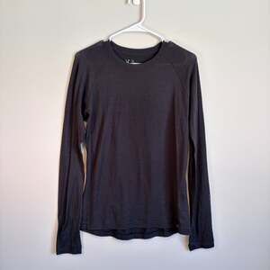 ibex Pro Tech Wool Blend Long Sleeve Tee Base Layer Outdoors Black Women's Large